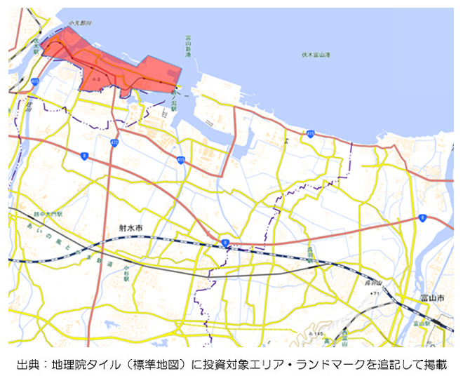 【投資対象エリアのイメージ】